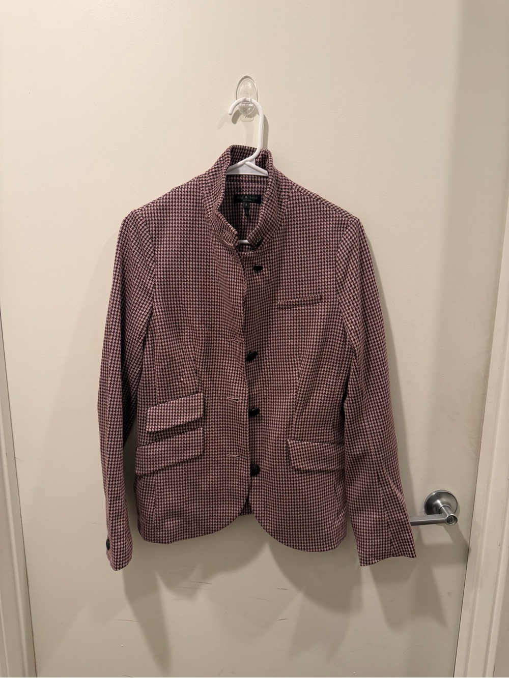 Rag & Bone Women’s Houndstooth Stand-Collar Blazer